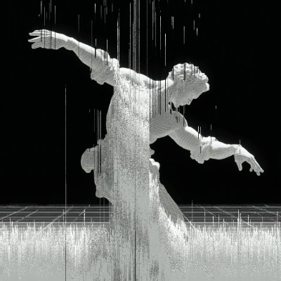 Transformação de imagem com efeito de glitch de ordenação de pixels - Before