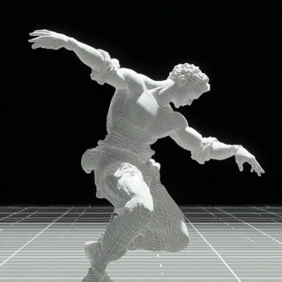 Transformação de imagem com efeito de glitch de ordenação de pixels - After